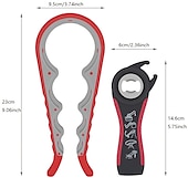 cheap Barware-Jar Opener 5 in 1 Multi Function Can Opener Bottle Opener Kit with Silicone Handle Easy to Use for Children Elderly and Arthritis Sufferers