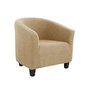 ieftine Capac de fotoliu și capac de scaun fără braț-husă scaun de club butoi burgundy husă scaun elastic husă scaun cadă, husă canapea fotoliu pentru câini animal de companie, protectie pentru mobilier canapea lavabilă moale durabilă