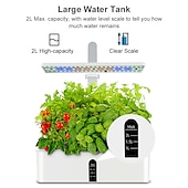 cheap Plant Growing Lights-Garden Hydroponics Growing System Indoor Herb Garden Kit Automatic Timing LED Grow Lights Smart Water Pump for Home Flower Pots