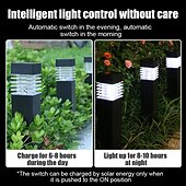 お買い得  経路ライト＆ランタン-屋外 LED 芝生ランプ ip65 防水屋外ガーデンポストボラードライトコラムランプアルミ通路私道の床芝生景観照明プラグインライトヴィラヤードパスキャンプパーティー装飾