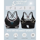 economico Reggiseni sportivi &amp; gilet-Per donna Reggiseno imbottito Regolabile Asciugatura Rapida Leggero Gli sport Tinta unica Reggiseni sportivi Top reggiseno Per Allenamento in Palestra Danza Corsa Abbigliamento sportivo