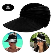 abordables refrigeración calefacción-Sombrero de playa de verano para mujer, sombrero de copa vacío, sombrero para el sol 50+, sombrero para el sol para mujer, sombrero deportivo para exteriores