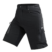 billiga Shorts, tights och byxor för män-Herr Lappverk MTB-shorts Cykel Säckiga Shorts MTB-shorts Bergscykling Vägcykling sporter 3D Tablett Snabb tork Reflexremsa Fuktabsorberande Svart Armégrön Kläder Cykelkläder