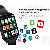 cheap Smartwatch-696 TK01 Smart Watch 1.99 inch 4G LTE Cellular Smartwatch Phone Bluetooth 4G Pedometer Call Reminder Sleep Tracker Compatible with Android iOS Men GPS Hands-Free Calls with Camera IP 67 31mm Watch
