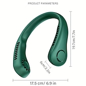 halpa lämmitys &amp; jäähdytys-kannettava kaulatuuletin sähköinen langaton tuuletin usb-lataus minituuletin jäähdytyssiipitön hiljainen kaulatuuletin urheilu matka työ oppiminen kaula roikkuu olkapäässä kaula tuuletin kosketus