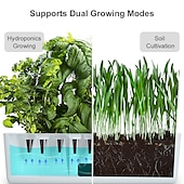 cheap Plant Growing Lights-Garden Hydroponics Growing System Indoor Herb Garden Kit Automatic Timing LED Grow Lights Smart Water Pump for Home Flower Pots