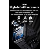 Недорогие Смарт-часы-696 PG668 Умные часы 2.08 дюймовый Смарт-часы-телефон Bluetooth 4G Педометр Датчик для отслеживания активности Пульсомер Совместим с Android iOS Женский Мужчины GPS Хендс-фри звонки Медиа контроль IP