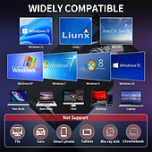 tanie Kable i adaptery-XD013 Zewnętrzny napęd DVD USB typu C 3.0 Reader Player Nagrywarka
