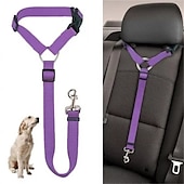 お買い得  犬用首輪＆ハーネス＆リード-犬用 小型ペット用 車内用ドッグリード / 犬用シートベルト 携帯用 引き込み式 耐久 アウトドア ウォーキング ソリッド 1個