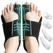 cheap Foot Health-A Pair Bunion Corrector for Women and Men, Big Toe Separator Pain Relief, Big Toe Straightener with Splint, Bunion Corrector Pad with Adjustable Strap, Hallux Valgus Brace for Day/Night Support