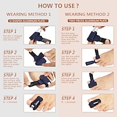 economico Cura dei piedi-1 stecca per dita dei piedi, raddrizzatore per dita a forma di U, correttore per dita a martello per donne e uomini, tutore per dita storte, dita a martello, dita piegate, dita ad artiglio, fascia per
