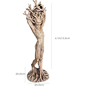 cheap Garden Sculptures&amp;Statues-Resin Dryade Statue Figures, Dryade Ornament, Goddess Statue, God or Goddess of the Tree Statue, Craft Statue Model Sculptures Home Decor Sculpture Gift, Garden Craft Garden Park Decoration