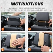 abordables Rellenos de almohadas-almohada para el cuello de espuma viscoelástica para el reposacabezas del coche