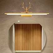 economico Luci per specchi-lampada frontale a specchio a led vanity light 40cm 20w applique da parete per camera da letto moderna semplice bagno alluminio acrilico ip20 110-240v
