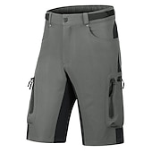 お買い得  メンズショートパンツ・タイツ・パンツ-男性用 MTBショーツ バイク バギーショーツ MTBショーツ マウンテンサイクリング ロードバイク スポーツ パッチワーク 3Dパッド 高通気性 速乾性 吸汗性 ブラック アーミーグリーン 衣類 サイクルウェア
