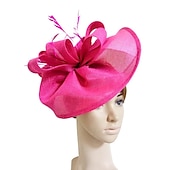 levne Fascinátory-Fascinátory Látka Kentucky Derby Dostih Elegantní retro S Peří Mašle Přílba Pokrývky Hlavy