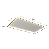 cheap Dimmable Ceiling Lights-LED Ceiling Light Super Thin 105/50cm Ceiling Lamp Modern Acrylic Metal Stepless Dimming Bedroom Painted Finish Lights 110-240V ONLY DIMMABLE WITH REMOTE CONTROL