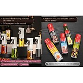 cheap Grills &amp; Outdoor Cooking-Oil Sprayer for Cooking, 240ml Glass Olive Oil Sprayer Mister, Olive Oil Spray Bottle, Kitchen Gadgets Accessories for Air Fryer, Canola Oil Spritzer, Widely Used for Salad Making, BBQ