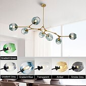 Χαμηλού Κόστους Σχέδιο Sputnik-5-Light 6-Light 7-Light 125-180 cm Σχεδίαση Σπούτνικ Σχεδιασμός συμπλέγματος Κρεμαστά Φωτιστικά αλουμίνιο Γυαλί Σπούτνικ Πρωτότυπες Γαλβανισμένο Μοντέρνα 110-120 V 220-240 V