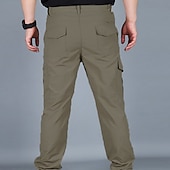 preiswerte Unterteile-Wasserdichte Arbeitshose für Herren Wandern Cargohose Taktische Hose 6 Taschen Militär Sommer Outdoor Ripstop wasserabweisend schnell trocknend mehrere Taschen Reißverschlusstasche elastische Taille blau grau khaki grün schwarz