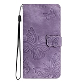 levne Pouzdra pro Samsung-telefon Carcasă Pro Samsung Galaxy S23 S22 S21 S20 Plus Ultra A54 A34 A14 A73 A53 A33 A23 A13 S10 Plus S25 Ultra Pouzdro na peněženku Flip Peněženka Ochrana celého těla Motýl TPU PU kůže