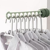 cheap Home Storage &amp; Hooks-1PCS 8-Hole Clothes Drying Rack, Portable Indoor Outdoor Hanging Balcony Window Closet Drying Rack