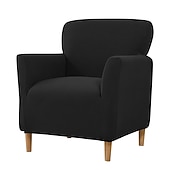 abordables Cubierta de sillón y silla sin brazo-Funda elástica para sillón color burdeos, funda protectora para sofá de 1 plaza con base elástica para niños y mascotas