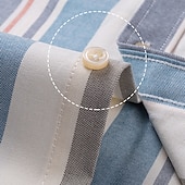 preiswerte Oxford-Hemden für Herren-Herren Oberhemd Gestreiftes Hemd Hemd Bügelfreies Hemd Oxford Hemd Kariert / Gestreift / Chevron Hochzeit Büro &amp; Karriere Hellblau Dunkelrot Rote Dunkelmarine Langarm Hemdkragen Ganzjährig Bekleidung