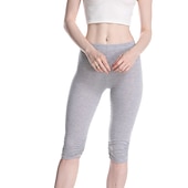olcso Sima leggings-Női Jóga nadrág Napvédő Hasformáló Alakformáló Magas derék Jóga Fitnesz Edzőterem edzés Háromnegyedes leggingek Alsók Ibolya Fekete Fehér Sport Sportruházat Nagy rugalmasságú Sovány