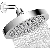 cheap Rain Shower-4/6 inch Rainfall Shower Head Set, 5 Mode Sprayer Showerhead with Water Filter, 360-degree Rotation High Pressure Overhead Shower Head Arm Chrome Black Silver