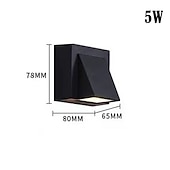 cheap Outdoor Wall Lights-Led Outdoors Wall Lamp 5W 10W Up/Down Lighting Indoor Double-Head Curved Waterproof IP65 Wall Lamp Modern Bedroom Lamp Warm White Light AC85-265V