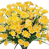 economico Piante e Fiori Artificiali-1pc fiori artificiali margherita piante di plastica decorazione della casa finestra fiori di plastica per esterni decorazione di nozze