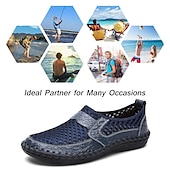 preiswerte Herrenpantoletten &amp; -slipper-Braune atmungsaktive Loafer aus Kunstleder für Herren - lässige Sommer-Schlupfschuhe mit perforiertem Design für Outdoor-Aktivitäten