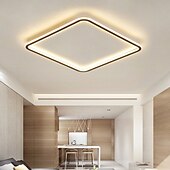cheap Dimmable Ceiling Lights-LED Ceiling Light Super Thin 105/50cm Ceiling Lamp Modern Acrylic Metal Stepless Dimming Bedroom Painted Finish Lights 110-240V ONLY DIMMABLE WITH REMOTE CONTROL