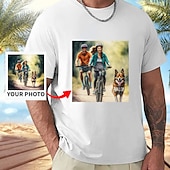 tanie odzież męska na zamówienie-niestandardowa koszulka unisex 100% bawełna dodaj swój obraz spersonalizowane zdjęcie projekt obraz tekst list graficzny drukuj tee moda sportowa w stylu casual, letnia