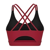economico Reggiseni sportivi &amp; gilet-Per donna Reggiseno imbottito Regolabile Asciugatura Rapida Leggero Gli sport Tinta unica Reggiseni sportivi Top reggiseno Per Allenamento in Palestra Danza Corsa Abbigliamento sportivo