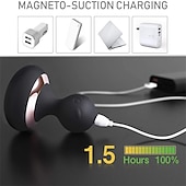 cheap Body Massager-Cordless Electric Handheld Massager with 10 Vibrations, Rechargeable Neck and Body Massager – Black