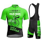preiswerte Herrenbekleidungs-Sets-Herren Radtrikot mit Radhose kurz Trägern fahrradbekleidung Kurzarm MTB Mountain Rennrad Gelb Rosa Rote Graphic Fahhrad Sportkleidung 3D-Pad Atmungsaktiv Schnelltrocknend Tasche auf der Rückseite
