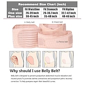 cheap Braces &amp; Supports-3 in 1 Postpartum Support - Recovery Belly/waist/pelvis Belt Shapewear Slimming Girdle, Beige,