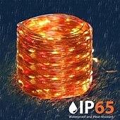 זול מופעל באמצעות אנרגיה סולארית-אור שמש led 7m חיצוני עמיד למים זר פיות אורות מחרוזת שמש קישוט מנורה סולארית למסיבת חג המולד גן פטיו 7m-50leds 12m-100leds 22m-200leds