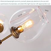 Χαμηλού Κόστους Σχέδιο Sputnik-5-Light 6-Light 7-Light 125-180 cm Σχεδίαση Σπούτνικ Σχεδιασμός συμπλέγματος Κρεμαστά Φωτιστικά αλουμίνιο Γυαλί Σπούτνικ Πρωτότυπες Γαλβανισμένο Μοντέρνα 110-120 V 220-240 V