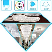 voordelige Ledlampen met twee pinnen-5 stuks 2 stuks 6 W 2-pins LED-lampen 600 lm G9 T 104 LED-kralen SMD 3014 Warm wit Wit 220-240 V