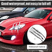 voordelige Carrosserie decoratie &amp; bescherming-starfire 40x12cm auto sticker reflecterende monster klauw kras streep merken koplamp sticker auto stickers auto accessoires