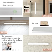 cheap Cabinet Light-Light In The Box Motion Sensor Cabinet Light Ultra Thin Under Cabinet Lighting USB Rechargeable Battery Operated, Tri-color Wireless Closet Lights Night Lights for Bedroom Wardrobe Stairs