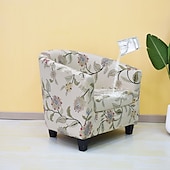 billige Lenestoldeksel og armløst stolomslag-klubb stoltrekk fat stol slipcover stretch badekar stol slipcover, lenestol sofatrekk for hunder kjæledyr,vaskbar sofamøbelbeskytter myk slitesterk