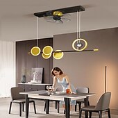 abordables Ventilateurs de plafond lumineux-ventilateur de plafond avec application de conception de doublure de lampe de coucher de soleil rotative à 360 °&amp;amp; télécommande 100cm 5 lumières dimmable 6 vitesses de vent ventilateur de plafond