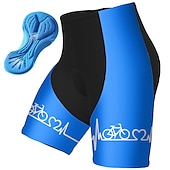 preiswerte Fahrradhosen Herren-Herren Grafik Lustig Fahrradhose Fahhrad Gepolsterte Shorts / Chamois Unterteile Mountainbike MTB Straßenradsport Sport 3D-Polster Schnelltrocknend Reflektierende Streifen Feuchtigkeitsableitend