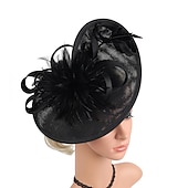 billiga Fascinatorer &amp; Hattar-Elegant Huvudbonad Fascinatorhatt Fascinator Gentledam Maskeradkläder Dam Derby Bröllopsfest Ascot Vuxna Hatt Vår &amp; sommar