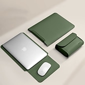 levne Tašky, pouzdra a pouzdra na notebooky-pouzdra na notebook pouzdro na notebook 12&quot; 13,3&quot; 15,6&quot; pro macbook air pro hp dell lenovo asus chromebook obal přenosného pouzdra na notebook voděodolné pouzdro z pu kůže s malou taškou pro obchodní kancelářské cesty