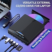 tanie Kable i adaptery-XD013 Zewnętrzny napęd DVD USB typu C 3.0 Reader Player Nagrywarka